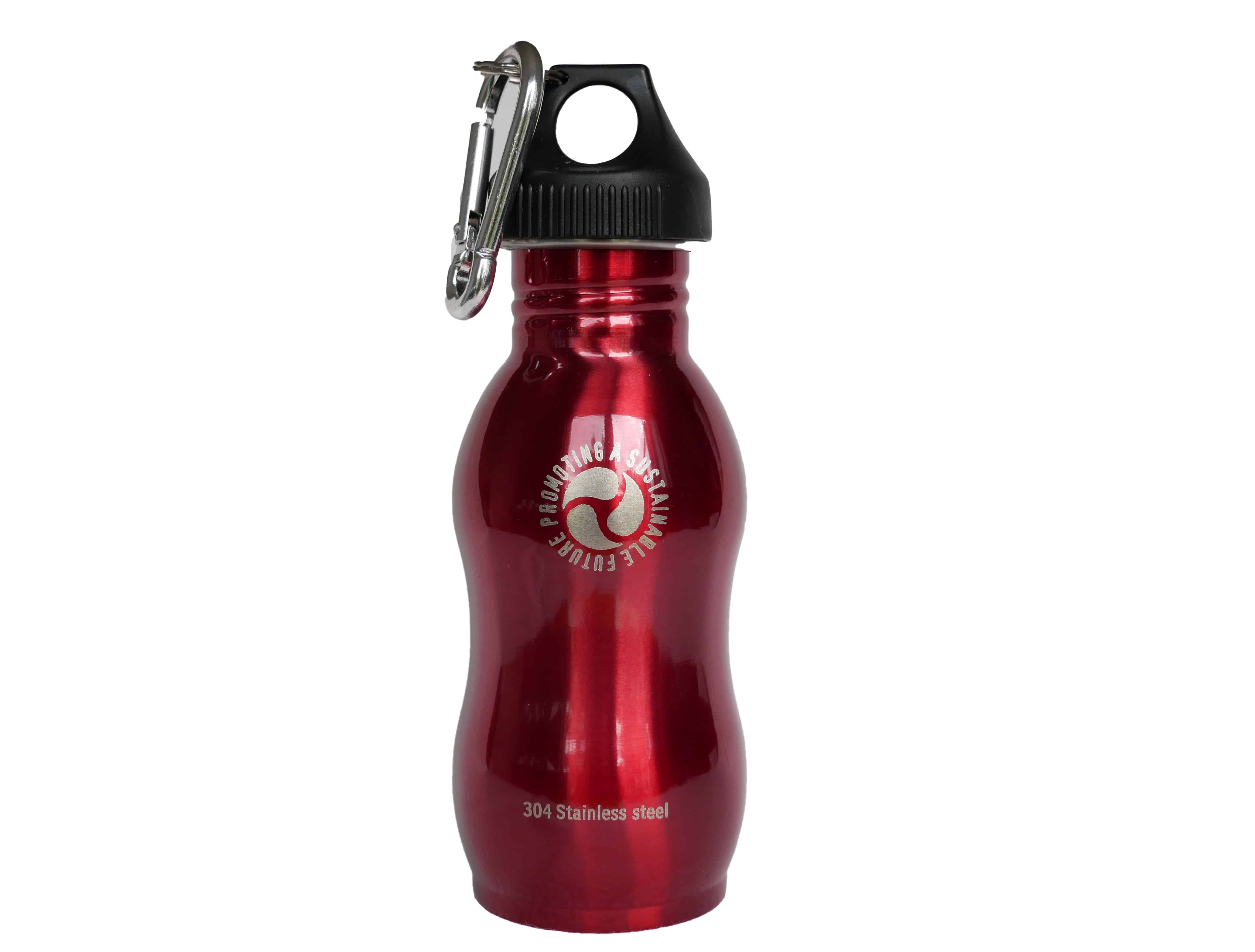 500ml Red Steel Water Bottle by Onya