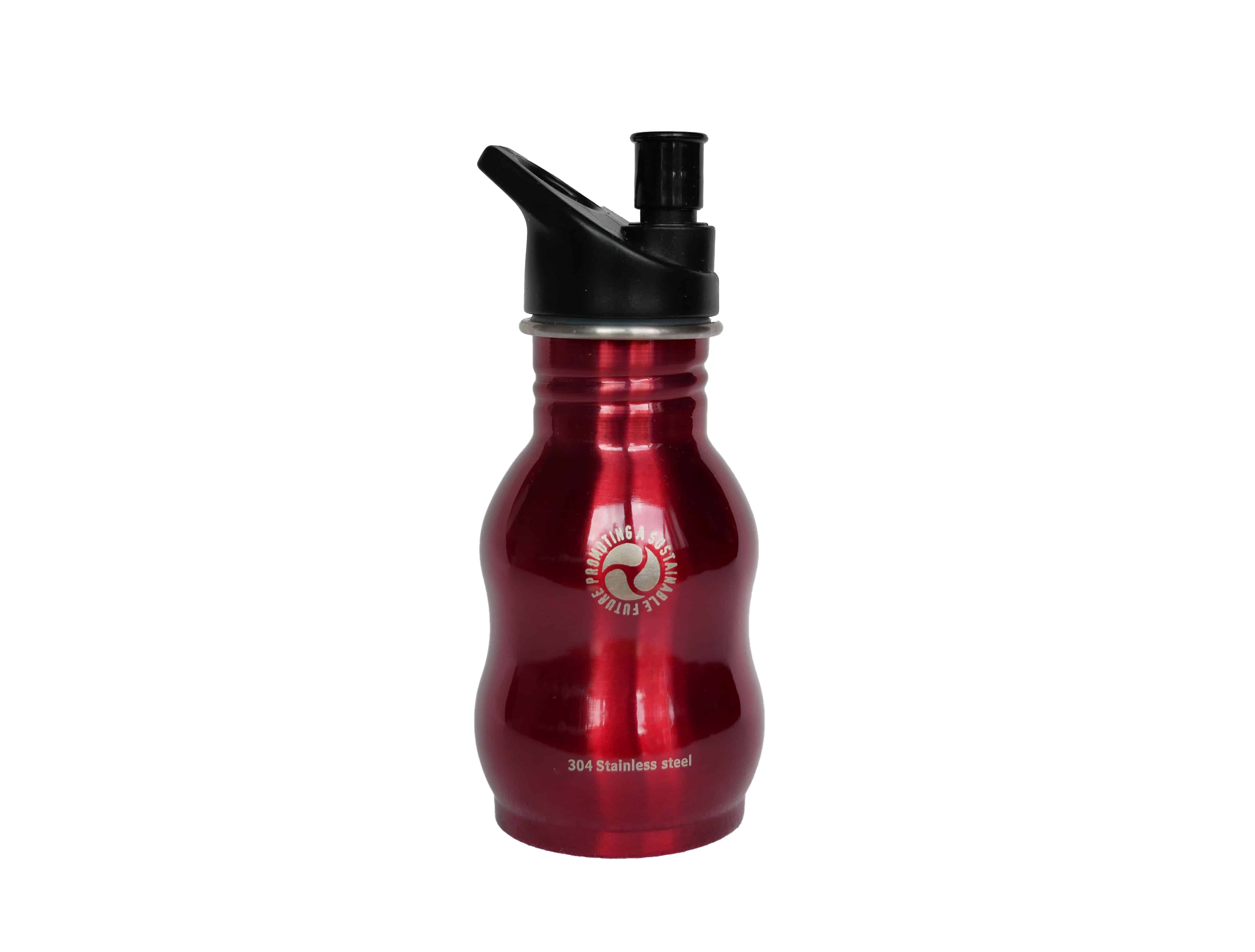 Red Stainless Steel Water Bottle 350ml by Onya