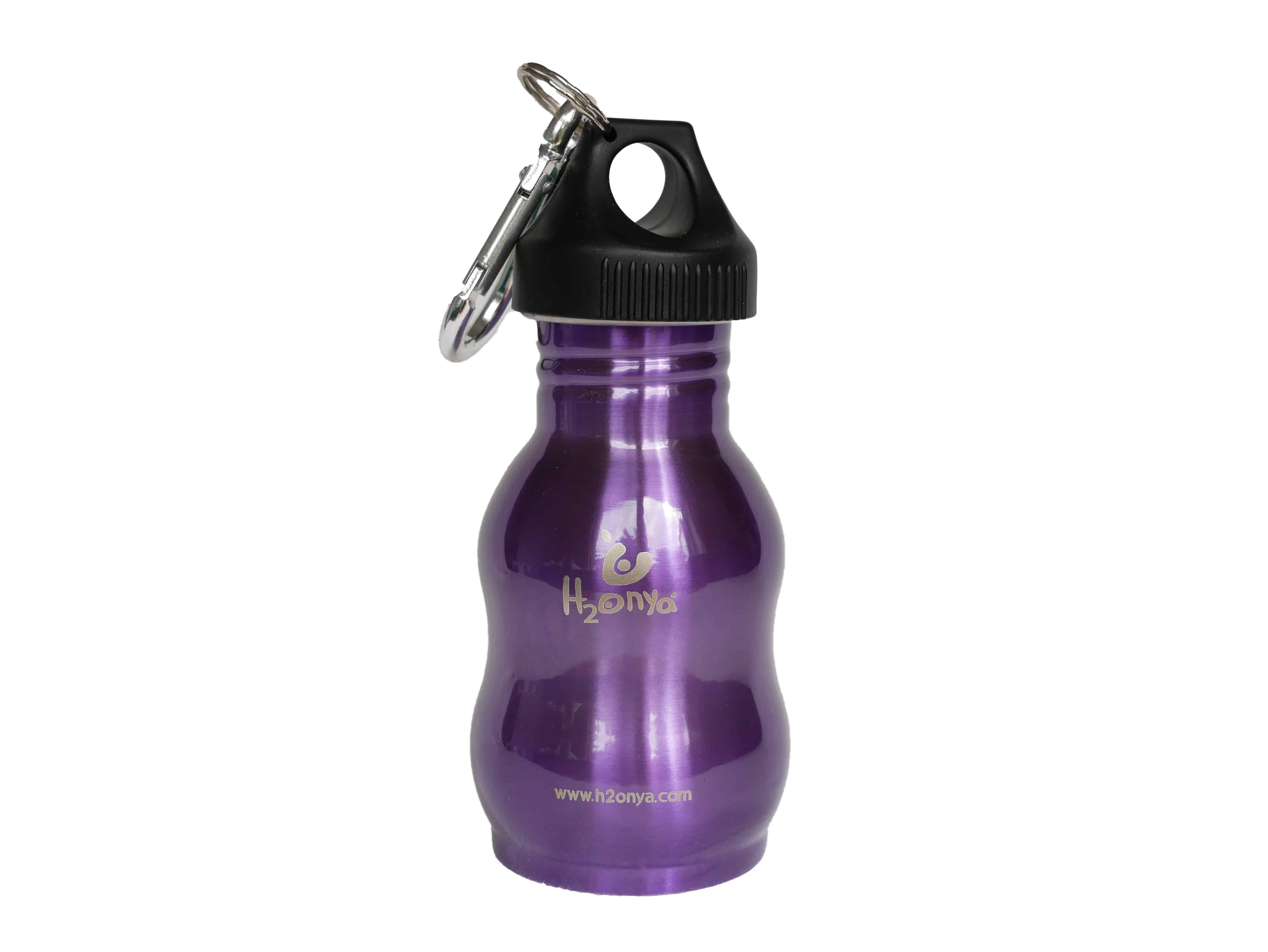 H2Onya Purple Steel Water Bottle 350ml